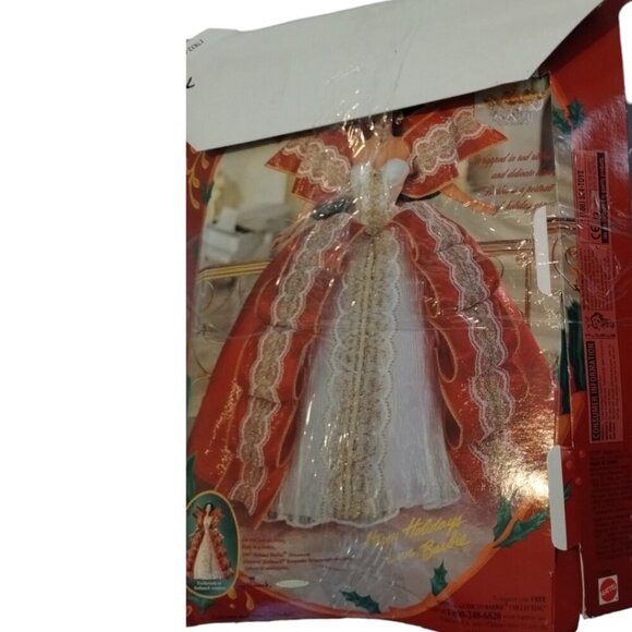 Vintage Hallmark Keepsake Collection Barbie Brunette‎ Happy Holidays Ornament - Picture 3 of 3